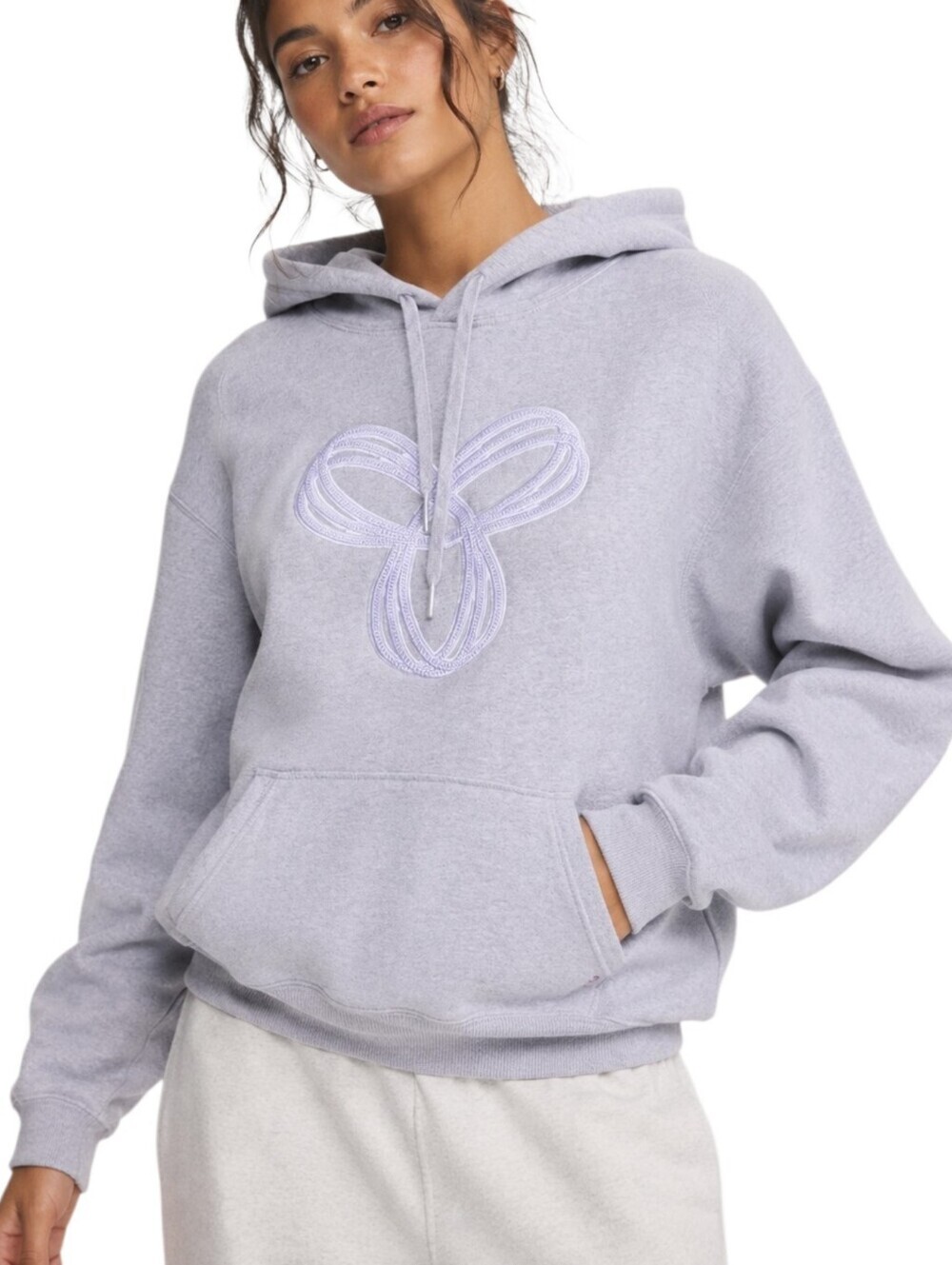 Aritzia TNA Baltic Hoodie Women Large Gray Purple